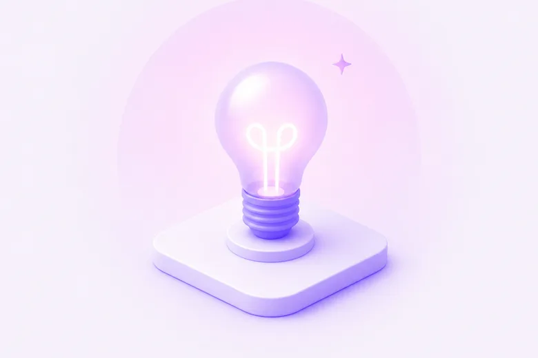 3D illustration of a big idea