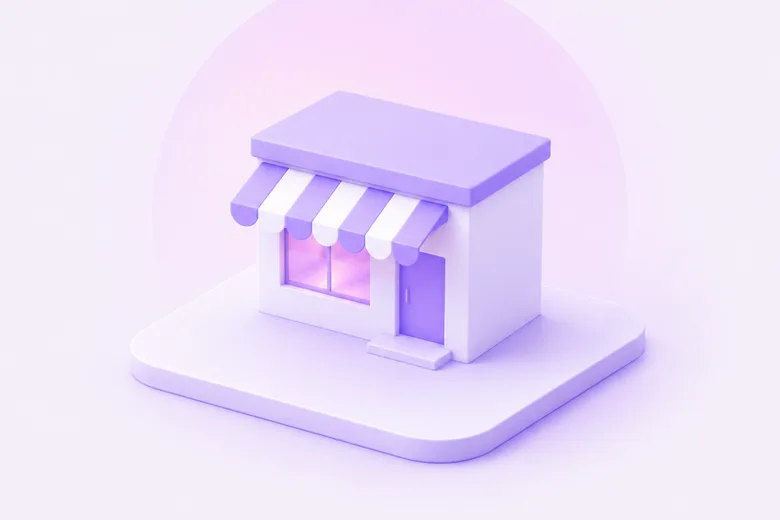 3D illustration of a new business